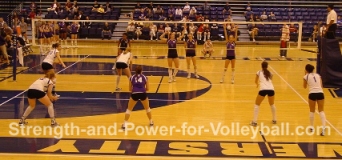 Volleyball rotations and lineups